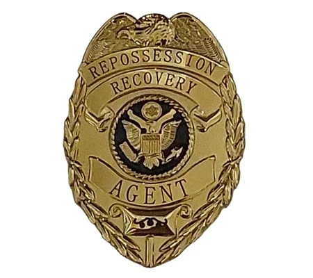 Repossession Recovery Agent Shield Badge Repo
