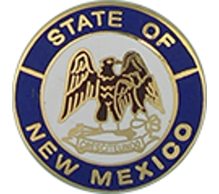 Collar Insignia Tac Pin State Seal NM New Mexico
