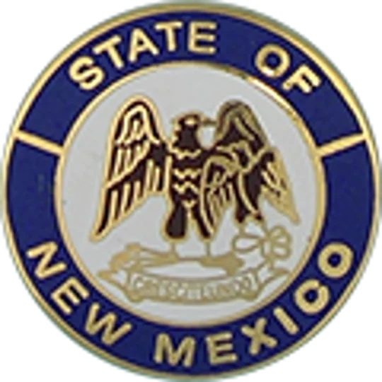 Collar Insignia Tac Pin State Seal NM New Mexico