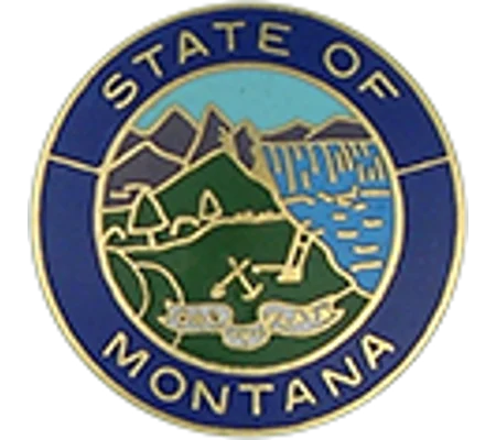 Collar Insignia Tac Pin State Seal MT Montana