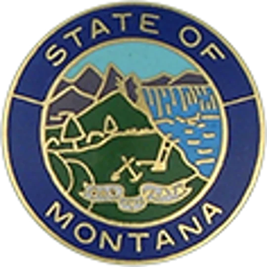 Collar Insignia Tac Pin State Seal MT Montana