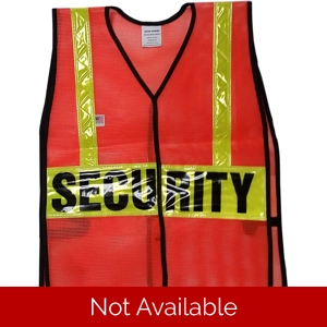 Security Safety Mesh Vest Orange