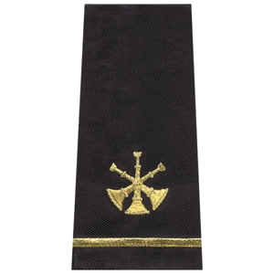 Assistant Chief 3 Bugles Shirt Epaulette Shoulder Board Go..