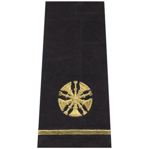 Chief 5 Bugles Shirt Epaulette Shoulder Board Gold Midnight