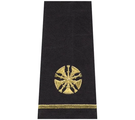 Chief 5 Bugles Shirt Epaulette Shoulder Board Gold Midnight