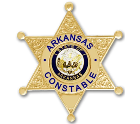 Arkansas Constable Police Shirt Badge Gold