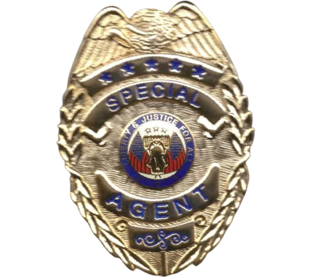Special Agent Gold Breast Shield Badge