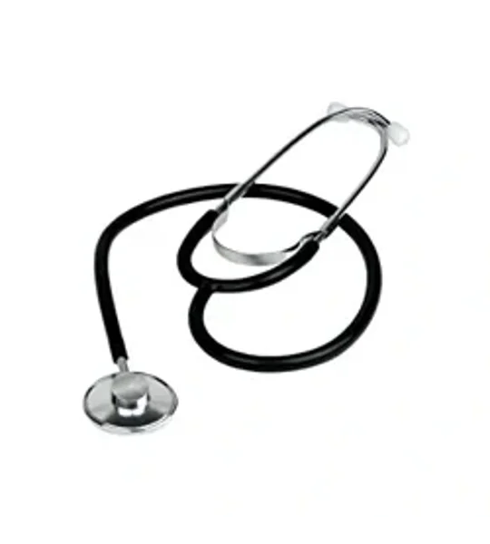 EMS Single Head Lightweight Stethoscope Black