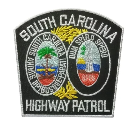 SC South Carolina Highway Patrol Police Shoulder Patch Color