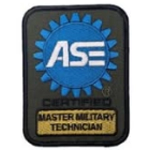ASE Certified Master Military Technician Shoulder Patch