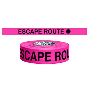Printed Forestry Wildfire Flagging Tape Escape Route 150' Roll