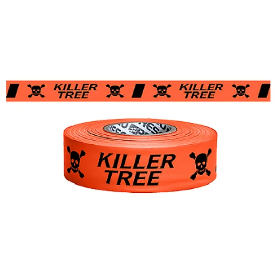 Printed Forestry Wildfire Flagging Tape Killer Tree 150' Roll