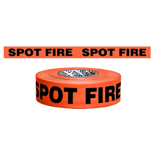 Printed Forestry Wildfire Flagging Tape Spot Fire 150' Roll