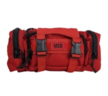 Enlarged 3-Way Deployment Rapid Response Bag Red