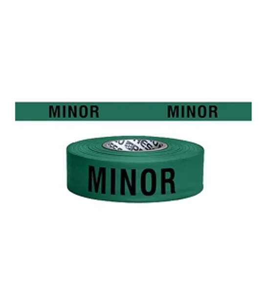 Triage Tape Printed Title Mass Causality MCI Green Minor