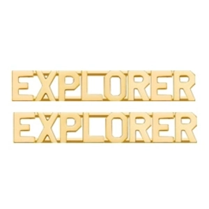 Collar Pins Letters 1/4