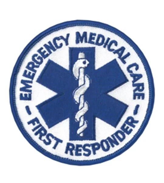 First Responder Shoulder or Breast Round Patch Royal