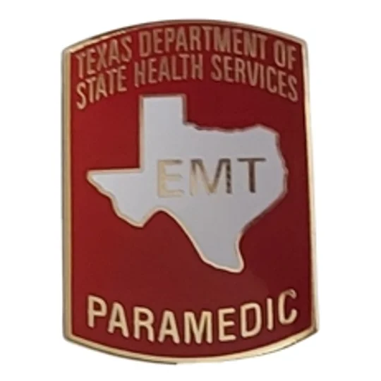 Texas EMT P Emergency Medical Paramedic Tie Tac Pin