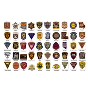 Highway Patrol State Police 50 State Patch Collection Full Size