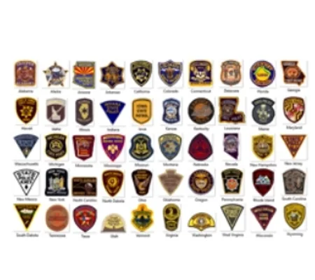 Highway Patrol State Police 50 State Patch Collection Full Size