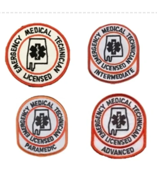 AL Alabama State EMS Patch Collectors 4 Pack