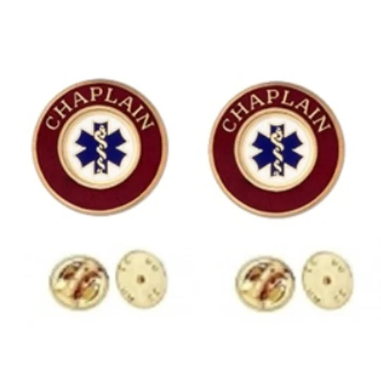 Chaplain SOL Round Disc Collar Insignia Set
