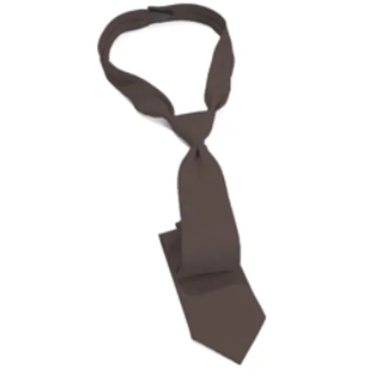 Breakaway Velcro Dress Uniform Tie Brown 22"