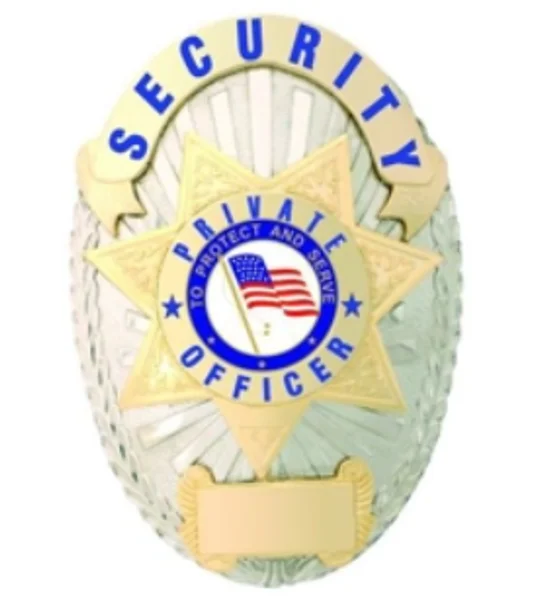 Security Private Officer Shield Star Center Badge