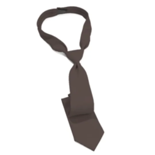 Breakaway Velcro Dress Uniform Tie Brown 18"