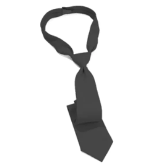 Breakaway Velcro Dress Uniform Tie Black 20"