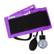 Adult Size Pocket Aneroid Sphygmomanometer BP Cuff Purple