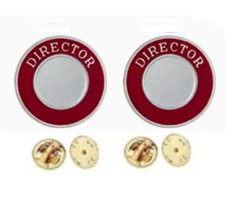 Director Round Disc Collar Insignia Set