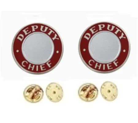 Deputy Chief Round Disc Collar Insignia Set