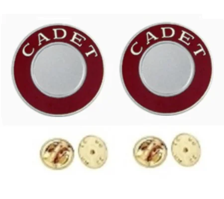 Cadet Round Disc Collar Insignia Set