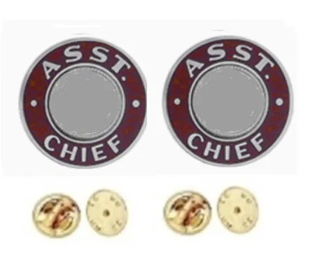 Asst Chief Round Disc Collar Insignia Set