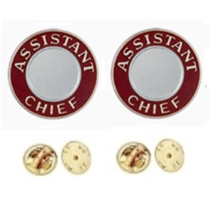 Assistant Chief Round Disc Collar Insignia Set