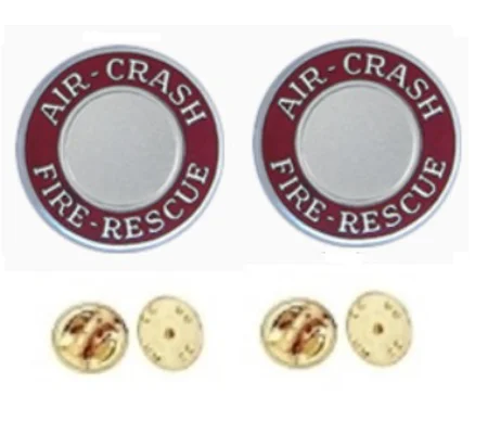 Air Crash Round Disc Collar Insignia Set