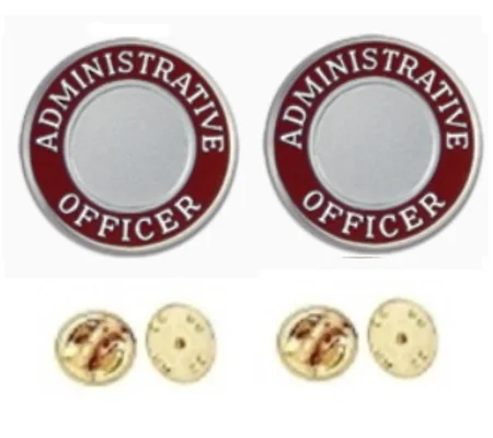 Administrative Officer Disc Collar Insignia Set