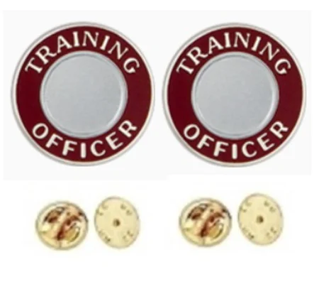 Assistant Fire Marshal Round Disc Collar Insignia Set