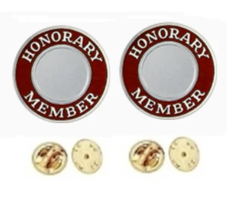 Honorary Member Round Disc Collar Insignia Set