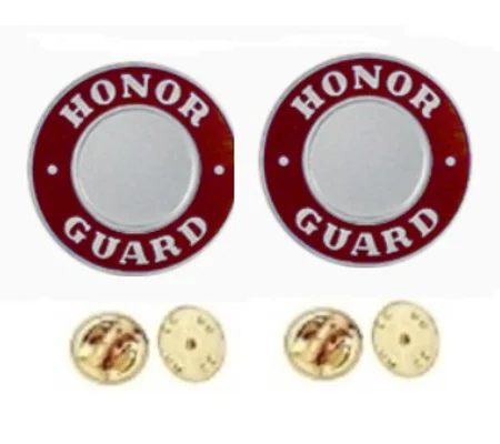 Honor Guard Round Disc Collar Insignia Set