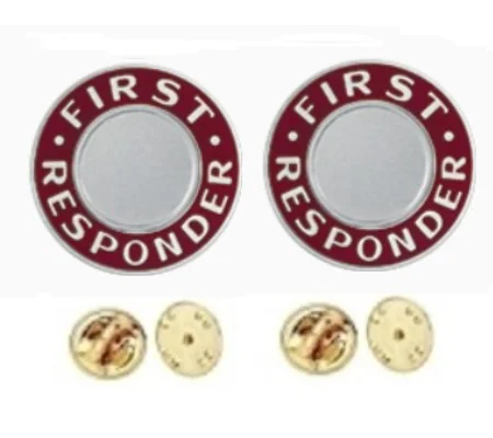 First Responder Round Disc Collar Insignia Set