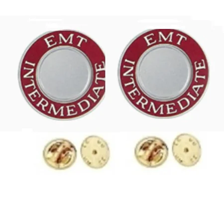 EMT Intermediate Round Disc Collar Insignia Set