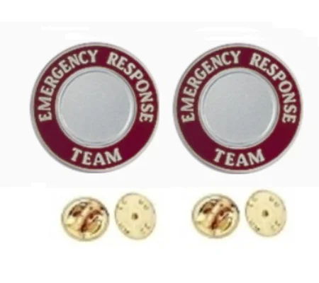 Emergency Response Team Round Disc Collar Insignia Set