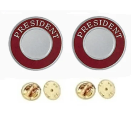 President Round Disc Collar Insignia Set