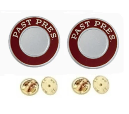 Past Pres Round Disc Collar Insignia Set
