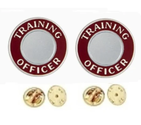 Training Officer Round Disc Collar Insignia Set