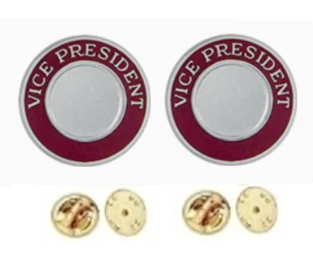 Vice President Round Disc Collar Insignia Set