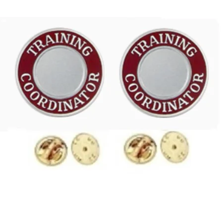 Training Coordinator Round Disc Collar Insignia Set