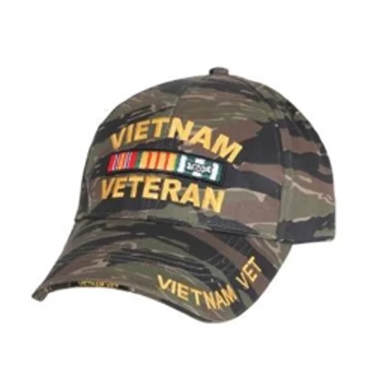 Deluxe Low Profile Cap Military Vietnam Veteran Camo